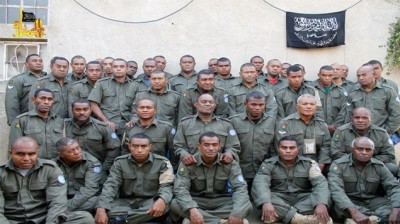 Fijian UN peacekeepers who were seized by the Nusra Front on August 28, 2014, in the Golan Heights buffer zone between Syria and Israel. (photo credit: AP/Hanin