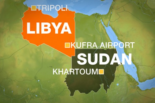 libya sudan map