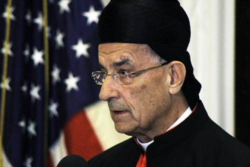 Patriarch Mar Bechara Boutros Cardinal Raï speaks at the In Defense of Christians press conference at the National Press Club in Washington, Sept. 10, 2014. He explained the issues facing Christians in Mosul, Iraq.