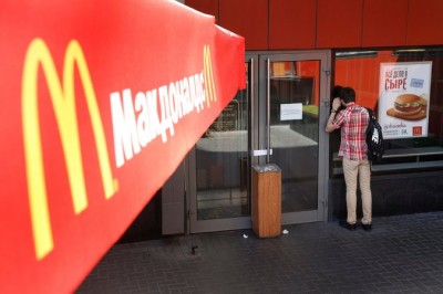 One of four McDonald’s restaurants closed in Moscow in August, prompting concern about payback for Western sanctions. Credit Maxim Shipenkov/European Pressphoto Agency