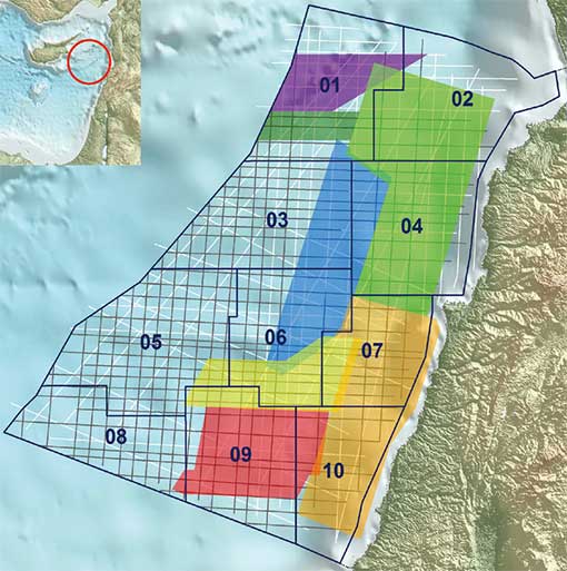 Lebanon oill , gas reserves