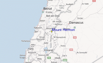 mount hermon map