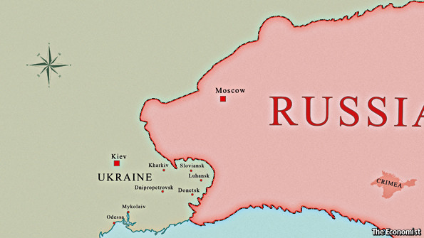 FIRST Vladimir Putin mauled Georgia, but the world forgave him—because Russia was too important to be cut adrift. Then he gobbled up Crimea, but the world accepted it.  Now he has infiltrated eastern Ukraine, but the world is hesitating—because infiltration is not quite invasion. But  the Baltic states are now scared because they think they are next in line to be gobbled 