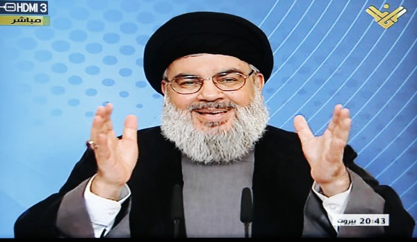 Hezbollah leader sayyed Hassan Nasrallah televised address in Beirut