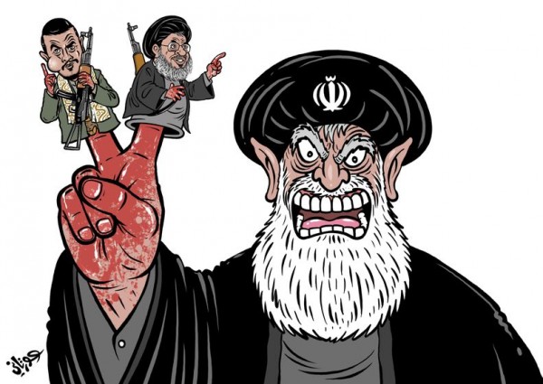 IRAN ,Houthis, Hezbollah    cartoon by Jehad Awrtani. White House spokesman Josh Earnest said during Wednesday’s press briefing it is possible the $400 million that the Obama administration airlifted to Iran could have been spent on funding terrorism.  Iran supports Hezbollah ,  the Assad regime  and the Houthi rebels in Yemen
