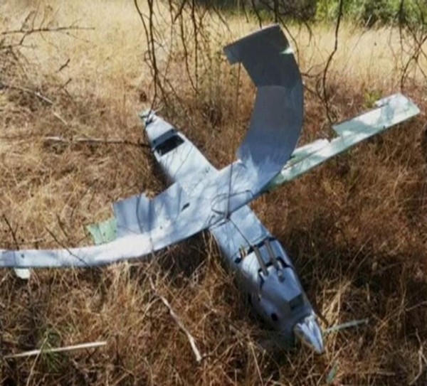 A still photograph used in a video shows a downed drone in Deliosman Village, Turkey October 16, 2015. The drone was Russian-made, but Moscow has told Ankara the unmanned aircraft did not belong to Russia .credit REUTERS/Halil Dogan via Reuters TV
