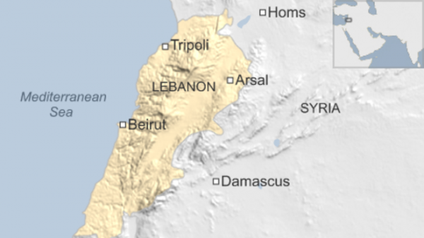 arsal lebanon map