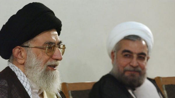 File photo of Iran's Supreme Leader, Ayatollah Ali Khamenei (L) with president Rouhani. According to Iran's Constitution, the Supreme Leader is responsible for supervision of "the general policies of the Islamic Republic of Iran," which means that he sets the tone and direction of Iran's domestic and foreign policies. The Supreme Leader also is commander-in-chief of the armed forces and controls the Islamic Republic's intelligence and security operations; he alone can declare war or peace. He is also the supreme commander of the Islamic Revolutionary Guard Corps. While Khamanei was appointed and supervised by the Assembly of Experts, Rouhani was is his subordinate was elected directly by the people of Iran
