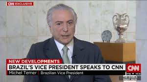 Lebanese Brazilian Michel Temer is moving closer to become the Brazilian president . Told CNN , he wants to regain the people's trust" 