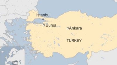 bursa, turkey map