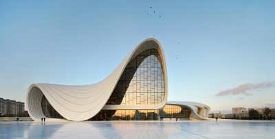 Heydar Aliyev Center in Baku, Azerbaijan - Courtesy Zaha Hadid Architects