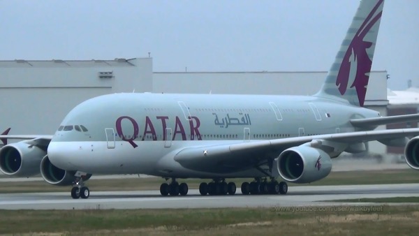 Qatar Airways A380 plane. The airline witnessed Sixfold growth over the past decade