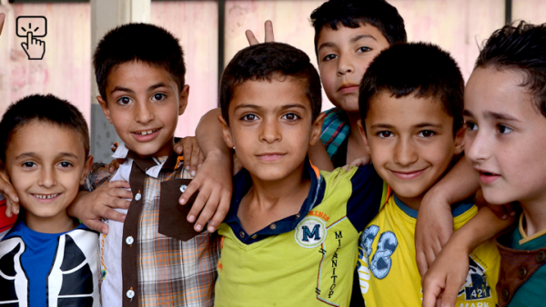 Syrian refugee childen in  lebanon