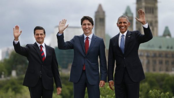 US, Canada, Mexico defend free trade amid Brexit and Trump’s wall