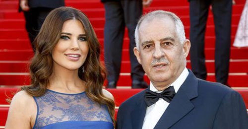 Baheej  Abu Hamza  and his wife wife Mona a prominent Lebanese TV personality  