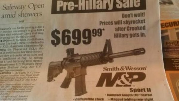 ‘Pre-Hillary’ gun sale advertised in Nevada