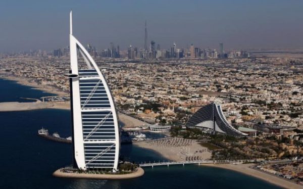 The woman  was reportedly charged after going to police about the alleged attack by two Britons in Dubai CREDIT: CHRIS RATCLIFFE/BLOOMBERG