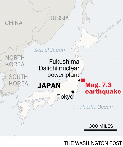 Japan’s Fukushima region rocked by 7.3-magnitude earthquake – Ya Libnan