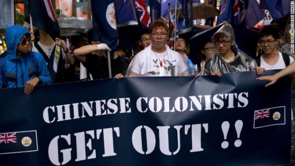 Protest in Hong Kong against China's intervention 