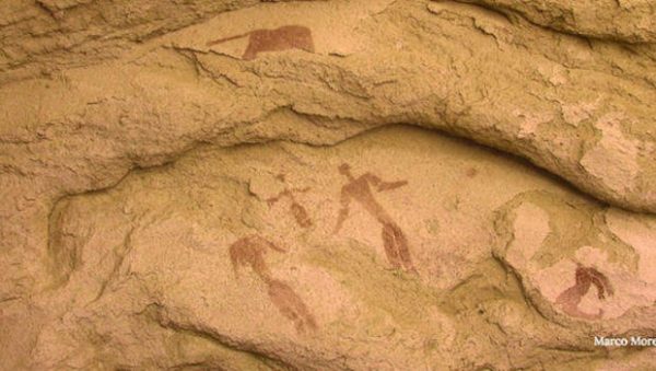 Italian researchers have discovered what might be the oldest nativity scene ever found — 5,000-year-old rock art that depicts a star in the east, a newborn between parents and two animals. 