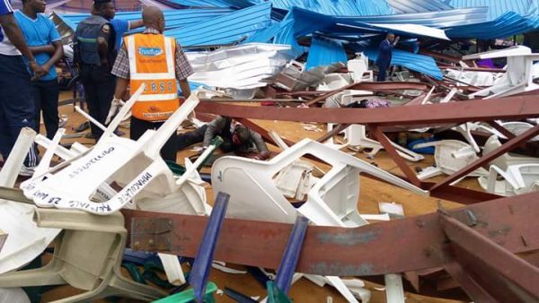 Reigners Bible Church International in Uyo Nigeria collapsed 