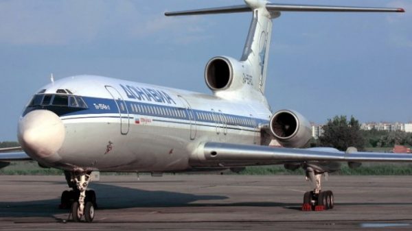  AFP PHOTO / RUSSIAN DEFENCE MINISTRY |This file photo taken on January 2, 2001 shows a Tupolev-154 (TU-154) aircraft. A Russian military plane crashed on December 25, 2016 in the Black Sea as it made its way to Syria with 92 people onboard