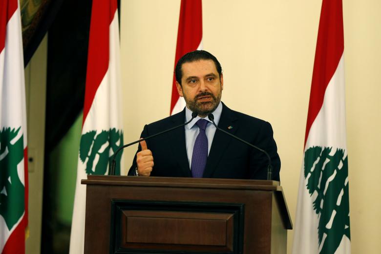 Lebanese Prime Minister Saad al-Hariri talks during a conference in Beirut, Lebanon January 19, 2017. REUTERS/Mohamed Azakir