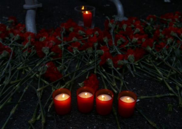Flowers are placed near the entrance of Reina nightclub by the Bosphorus, which was attacked by a gunman, in Istanbul, Turkey, January 1, 2017. REUTERS/Huseyin Aldemir