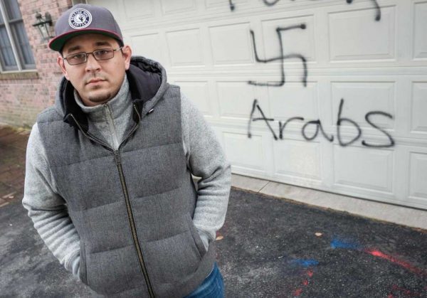 Mustafa Eltatawy- Swastika, anti-Arab graffiti target  a Lebanese family in Ohio