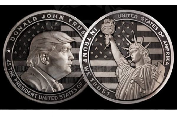 In Trump We Trus Russian coins