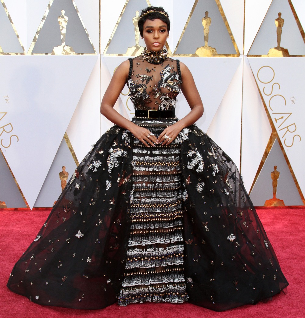 Janelle Monae wore an Elie Saab at the Oscars 