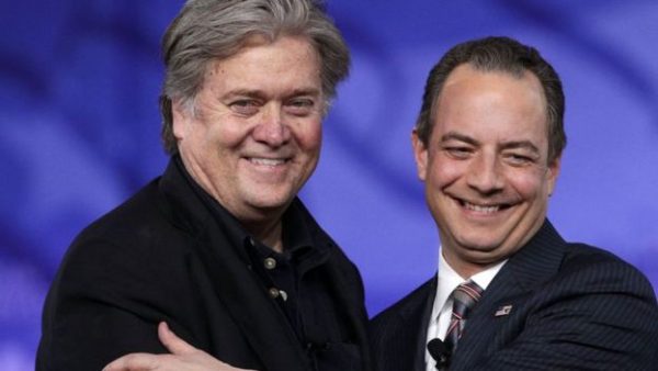 Steve Bannon and Reince Priebus