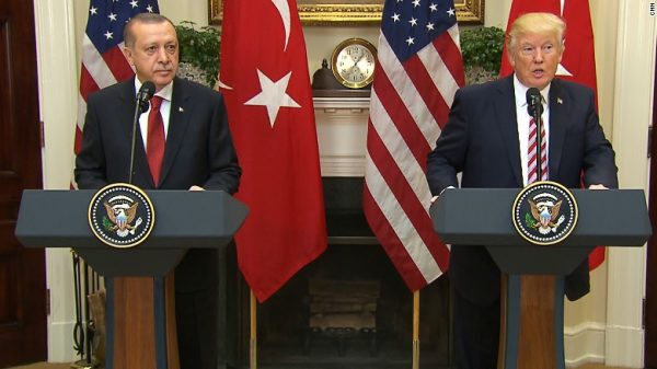 President Trump meets with Turkish president Erdogan