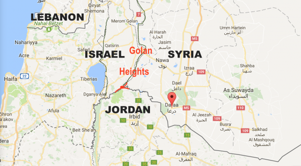 Israel-Syria-Jordan-borders