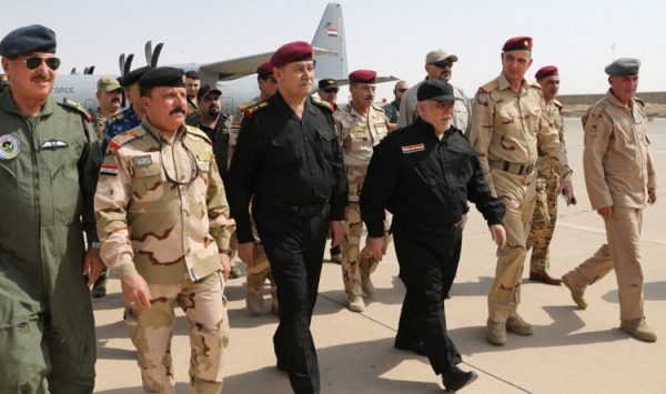 Iraqi Prime Minister Haider al-Abadi is pictured in Mosul, Iraq July 9, 2017. REUTERS/Stringer
