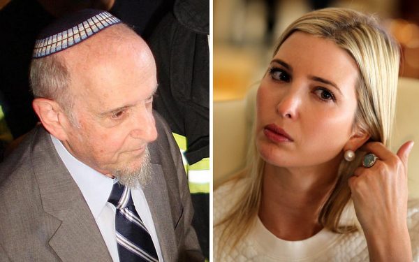 Rabbi Haskel Lookstein (L) helped convert Ivanka Trump to Judaism . Lookstein told his New York synagogue that he is "deeply troubled by the moral equivalency and equivocation" of president Trump's reaction. 