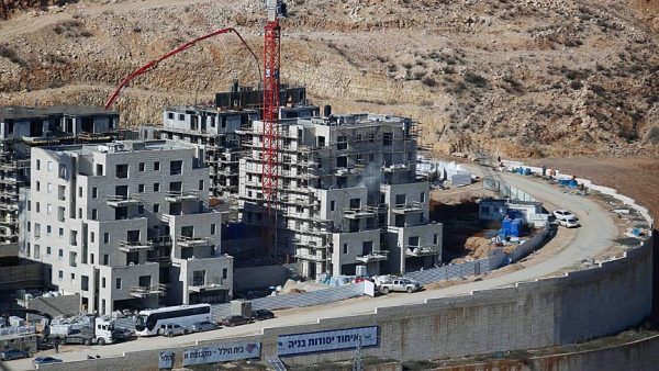 Israeli settlements, under construction are seen, in occupied Palestinian lands in Jerusalem.