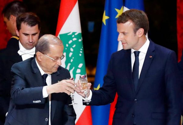 aoun macron paris