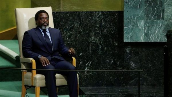 BGFIBank DRC is headed up by the brother of DRC President Joseph Kabila Kabange (pictured). The Sentry originally was investigating the bank for separate allegations that the banking institution had been used to divert public funds, including millions in withdrawals by Congo’s electoral commission. (Reuters)