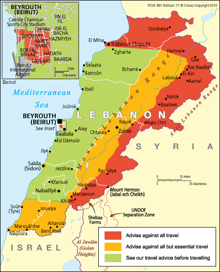 can you travel to lebanon without vaccine