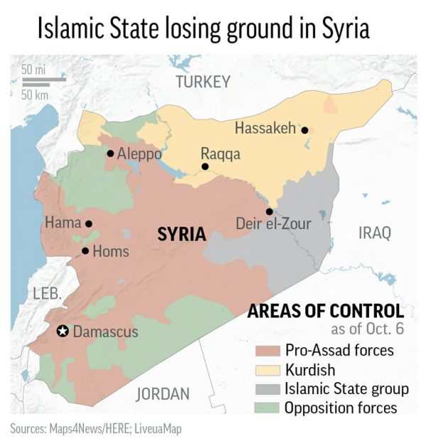 syria map areas of control