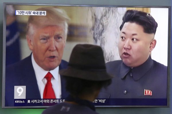 President Trump and North Korea’s leader Kim Jong Un 