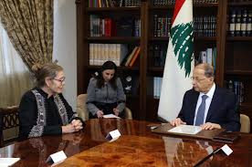 Aoun met with Acting UN Special Coordinator for Lebanon Pernille Dahler Kardel at the Baabda Palace