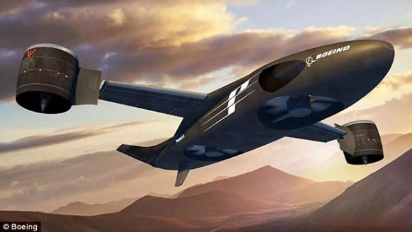 Boeing's Phantom Swift: The design leverages two large fans buried in the aircraft's fuselage to provide vertical lift and a pair of swiveling wingtip fans for stability and control during hover and for propulsion during forward flight. 