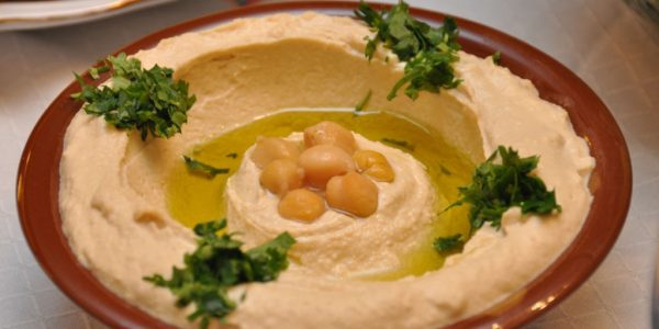 In Lebanon Hummus is traditionally served in a red clay bowl with a raised edge (Credit: tadphoto/Getty Images)