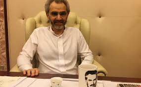 Saudi Arabian billionaire Prince Alwaleed bin Talal sits for an interview with Reuters in the office of the suite where he has been detained at the Ritz-Carlton in Riyadh, Saudi Arabia January 27, 2018. REUTERS/Katie Paul/File Photo