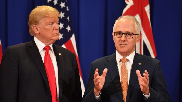 US President Donald Trump and Australia's Prime Minister Malcolm Turnbull in a file photo