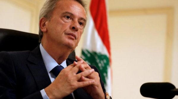 FILE PHOTO: Lebanon's Central Bank Governor Riad Salameh speaks during an interview with Reuters at his office in Central Bank in Beirut, Lebanon October 24, 2017. REUTERS/Jamal Saidi/File Photo