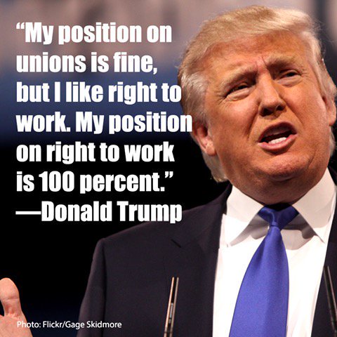 TRUMP AND UNIONS