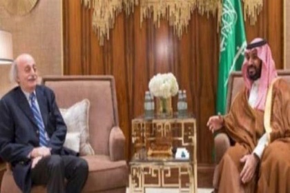 Progressive Socialist Party leader Walid Jumblatt held talks with Saudi Arabia's powerful Crown prince Mohammed bin Salman